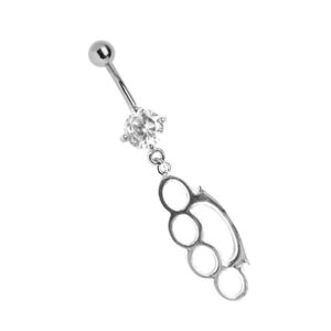 Adelia's Bauchnabelpiercing "Piercing Bauchnabelpiercing", Die Banane und die 5 mm Verschlusskugel sind aus Titan