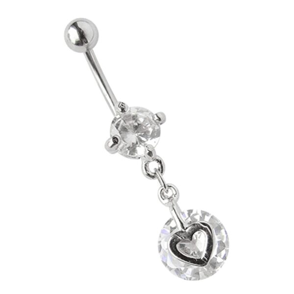 Adelia's Bauchnabelpiercing "Piercing Bauchnabelpiercing", mit zwei runden, gefassten Zirkonias