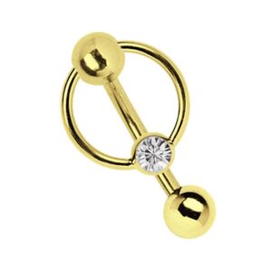 Adelia's Intimpiercing "Piercing Intimpiercing ", Intimpiercing oder Bauchnabelpiercing Banane aus 316l Stahl