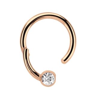 Adelia's Nasenpiercing "Piercing Nasenpiercing", Aus 316l Stahl PVD Rosegold beschichtet