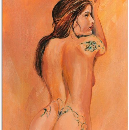 Artland Wandbild Tattoo Mädchen, Frau (1 St), als Alubild, Leinwandbild, Wandaufkleber oder Poster in versch. Größen