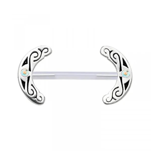 Brustwarzenpiercing PMFK Tribal-Design Barbell Nippel Piercing Hantel