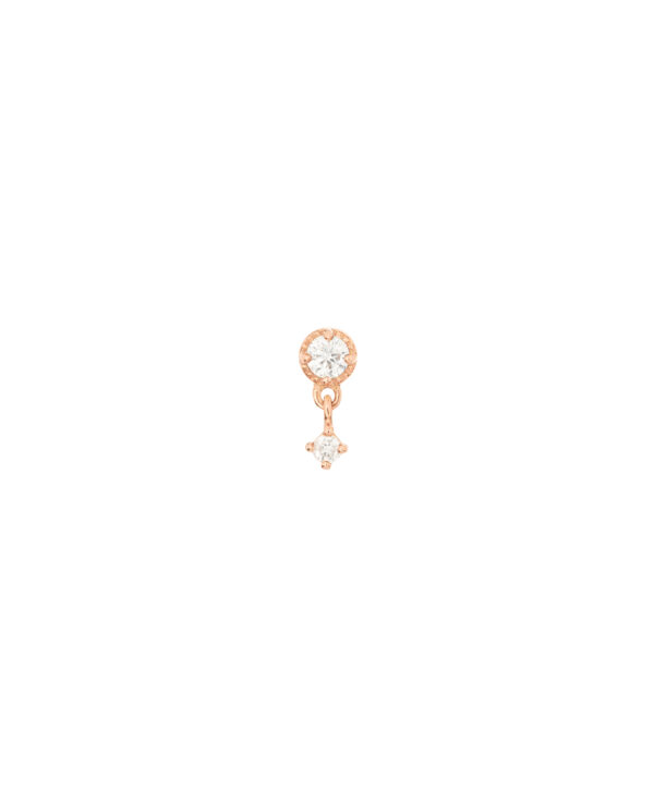 DIAMOND PIERCING|Single 14K Roségold