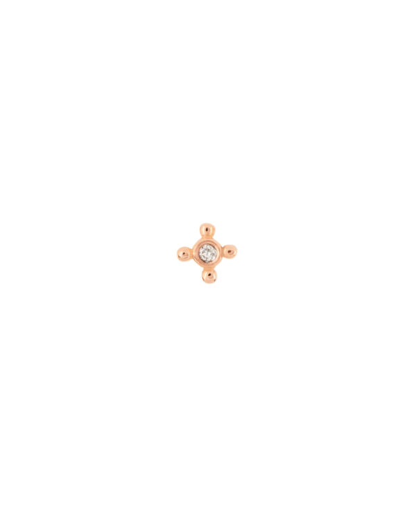 DIAMOND Piercing|Single 14K Roségold