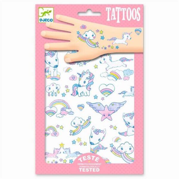 DJECO Kreativset DJ09575 Tattoos: Unicorns