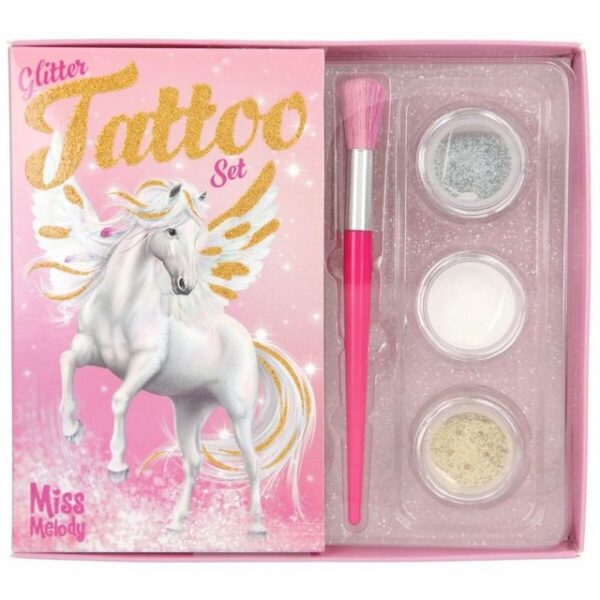 Depesche Kindertattoo Miss Melody Glitzer Tattoo Set