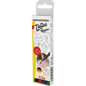 Eberhard Faber Schmuck-Tattoo Tattoo Marker Kids, 4 Farben