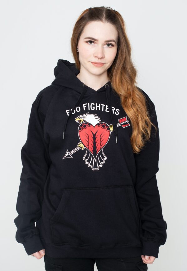 Foo Fighters - Eagle Tattoo Charcoal - Hoodies