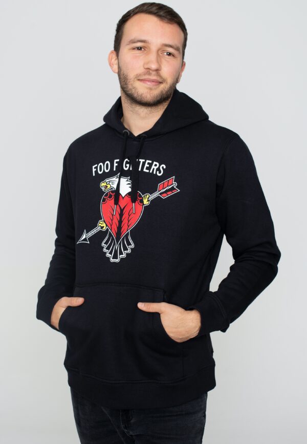 Foo Fighters - Eagle Tattoo Charcoal - Hoodies