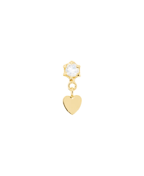 HEART SWING PIERCING|Single Gold