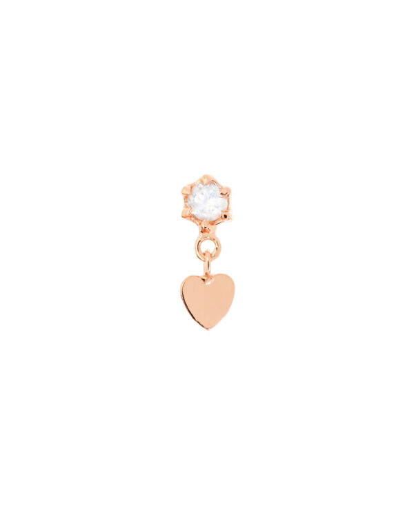 HEART SWING PIERCING|Single Rosé