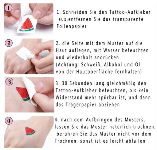 HÖWWAYI Schmuck-Tattoo Halloween Kinder Tattoo temporäre Aufkleber Jungen Mädchen(20 Blätter)