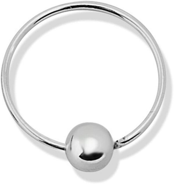 Karisma Piercing-Set Karisma Sterling Silber 925 BCR-Ring (ball closure ring) Piercing Klemmkugel Ohrring- Durchmesser 8mm - Silber