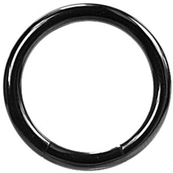 Karisma Piercing-Set Titan Schwarz Segment Ring Piercing G23 Glänzend Nase Lippe BK-TBCRS 1,2mm - 10.0 Millimeter