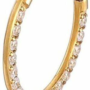 Karisma Piercing-Set Vergoldet Titan G23 Hinged Segmentring Charnier/Conch Septum Clicker Ring Piercing Ohrring Zirkonia Stärke 1,2mm - (Durchmesser) - 6mm