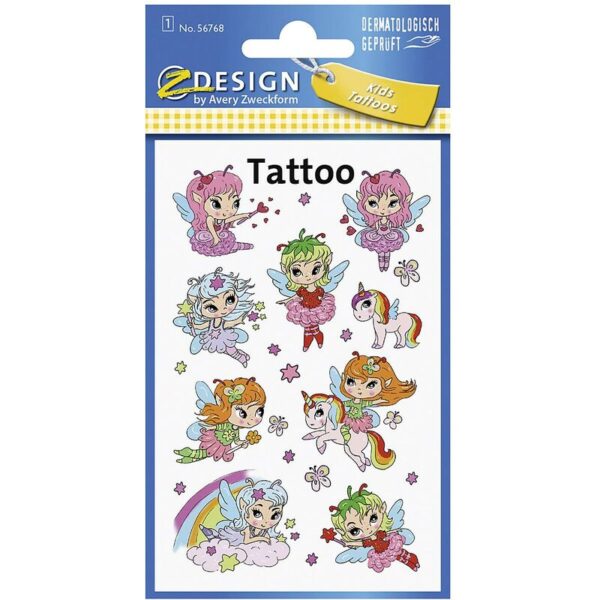 Kid Tattoos 56768 Feen 1 Bogen - Avery Zweckform