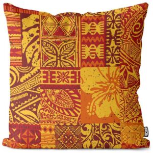 Kissenbezug, VOID (1 Stück), Sofa-Kissen Stoff Patchwork Vintage Hawaii Tropen Urlaub Reise Blätter Tattoo Mauwi Tapete Ornamente Exotisch Sommer