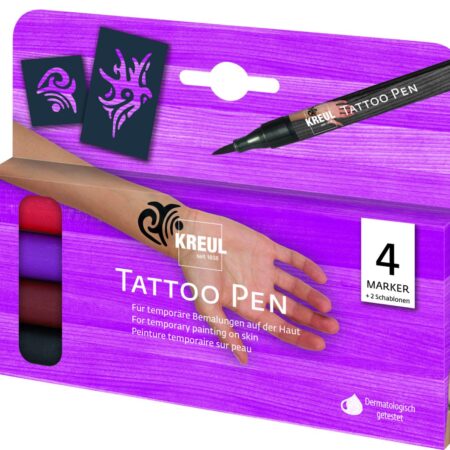 Kreul Tattoostift Tribals 4er Set Tattoo Pen