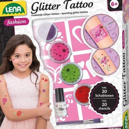 LENA® 42440 - Glitter Tattoo, Glitzer Tatoo, Stylen, Körperschmuck