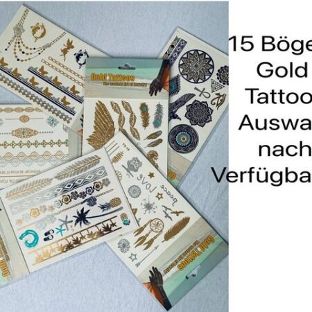 LK Trend & Style Schmuck-Tattoo Gold-Tattoo Die moderne Art von Modeschmuck