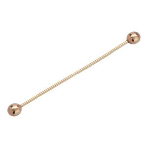 NKlaus Piercing-Set Industrial Piercing 333 Gelb Gold 8 Karat 34mm Ohr (1 Stück)