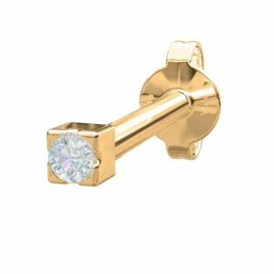 Nordahl Jewellery Single-Ohrstecker Piercing PIERCE52 aus Gold mit Diamant