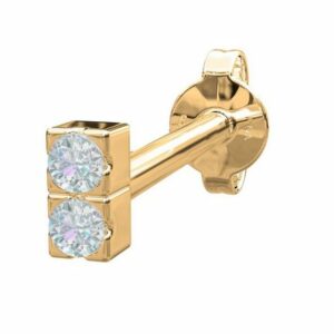 Nordahl Jewellery Single-Ohrstecker Piercing PIERCE52 aus Gold mit Diamant