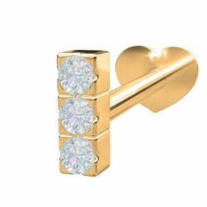 Nordahl Jewellery Single-Ohrstecker Piercing PIERCE52 aus Gold mit Diamant