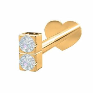 Nordahl Jewellery Single-Ohrstecker Piercing PIERCE52 aus Gold mit Diamant