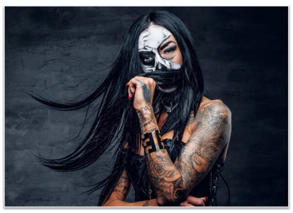 Poster Frau, Tattoo, Arm M0175 - 60x40cm von wandmotiv24