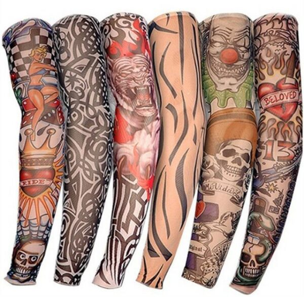 SHMSHNG Armlinge Tattoo Ärmel Tattoo Armstrumpf Arm (Spar-set, 6-St)