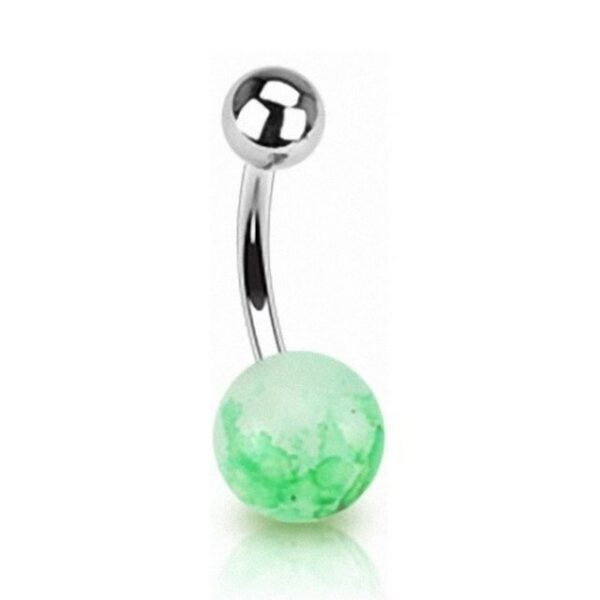 Taffstyle Bauchnabelpiercing Piercing Chirurgenstahl Faux Stein, Bauchnabelpiercing Bauchnabel Banane Stecker Anhänger Fake Kugeln