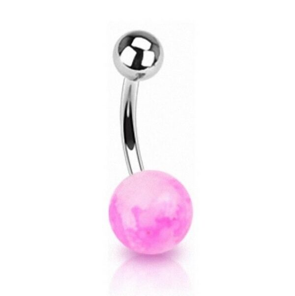 Taffstyle Bauchnabelpiercing Piercing Chirurgenstahl Faux Stein, Bauchnabelpiercing Bauchnabel Banane Stecker Anhänger Fake Kugeln