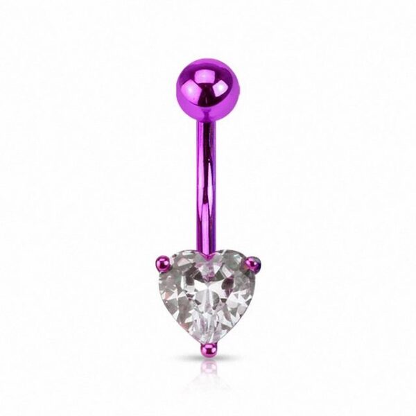 Taffstyle Bauchnabelpiercing Piercing Chirurgenstahl Kristall Herz, Bauchnabelpiercing Bauch Banane Stecker Anhänger Kugel Stein Stecker