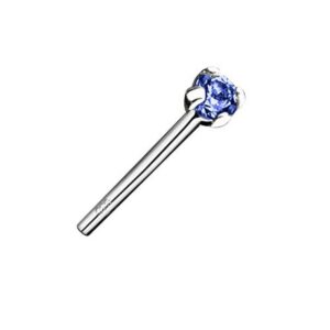 Taffstyle Nasenpiercing Piercing Nase Ohr Lippe Intim 925 Silber Kristall, Piercing Barbell Nasenpiercing Nasenstecker Tragus Helix Ohrpiercing