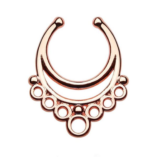 Taffstyle Nasenpiercing Piercing Septum Vintage Aztekisches Tribal Hänger, Nasenpiercing Ohrpiercing Intimpiercing Hufeisen Lippenpiercing