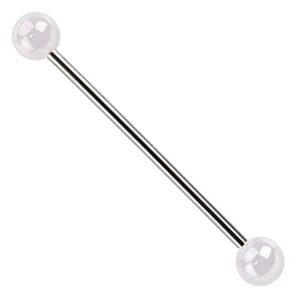 Taffstyle Piercing-Set Piercing Metallic Kugeln Industrial Intim Brust, Hantel Barbell Industrial Ohr Cartilage Helix Tragus Stab Ohrpiercing