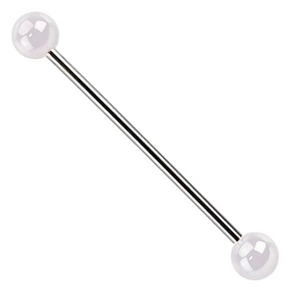 Taffstyle Piercing-Set Piercing Metallic Kugeln Industrial Intim Brust, Hantel Barbell Industrial Ohr Cartilage Helix Tragus Stab Ohrpiercing