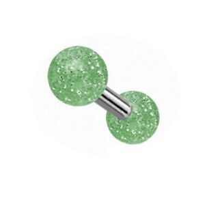 Taffstyle Piercing-Set Piercing Ohr Helix Tragus Glitter UV Kugel, Ohr Chirurgenstahl Ohrpiercing Cartilage Stab Barbell Knorpel Stecker