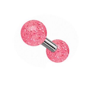 Taffstyle Piercing-Set Piercing Ohr Helix Tragus Glitter UV Kugel, Ohr Chirurgenstahl Ohrpiercing Cartilage Stab Barbell Knorpel Stecker