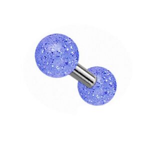 Taffstyle Piercing-Set Piercing Ohr Helix Tragus Glitter UV Kugel, Ohr Chirurgenstahl Ohrpiercing Cartilage Stab Barbell Knorpel Stecker