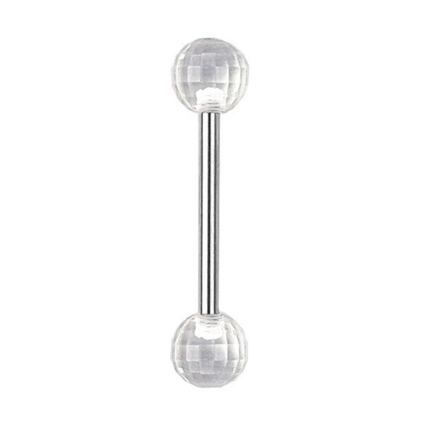 Taffstyle Piercing-Set Zungenpiercing Intim Brust Ohr Kugel 16mm Disco, Piercingfaktor Barbell Hantel Stecker Oral Tragus Helix Ohrpiercing