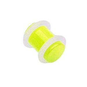 Taffstyle Plug Ohrpiercing Kunststoff UV Glow in the Dark, Ohr Plug Flesh Tunnel Piercing Ohrpiercing Kunststoff UV Glow Dark