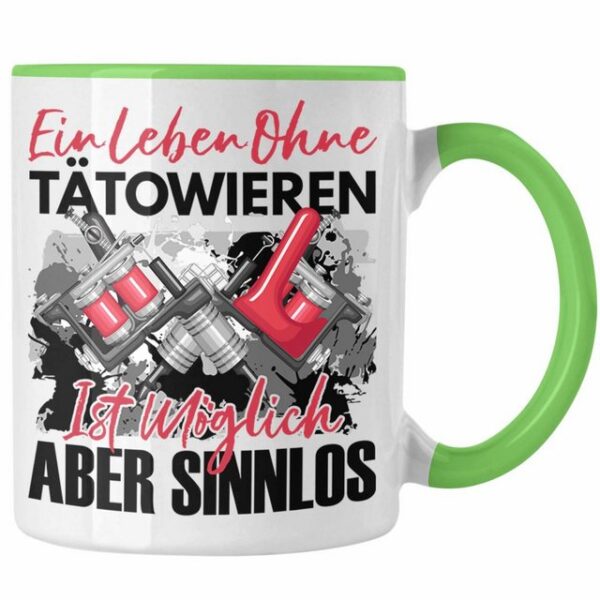 Trendation Tasse Trendation - Tattoo Tasse Geschenk Spruch Tattoowierer Geschenkidee Ei