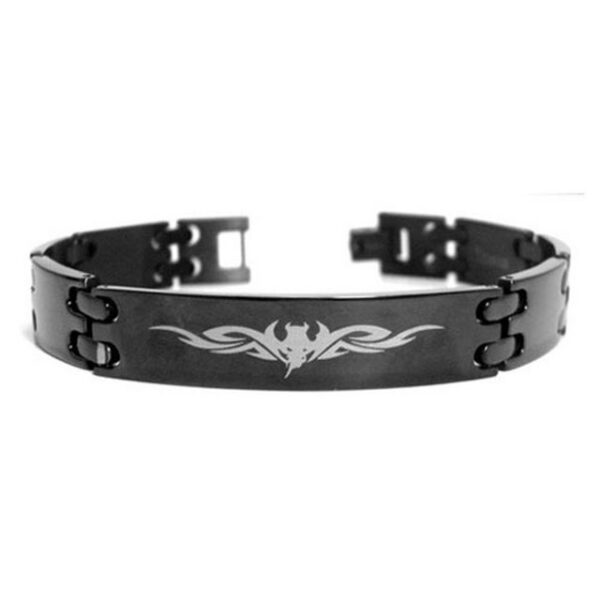 Vivance Armband "Totenkopf Tribal Tattoo" Titan Armband mit Laserdesign, mit Lasergravur