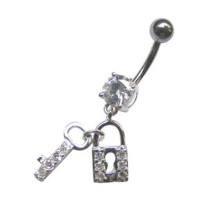 Vivance Bauchnabelpiercing Body Piercing "key to your heart