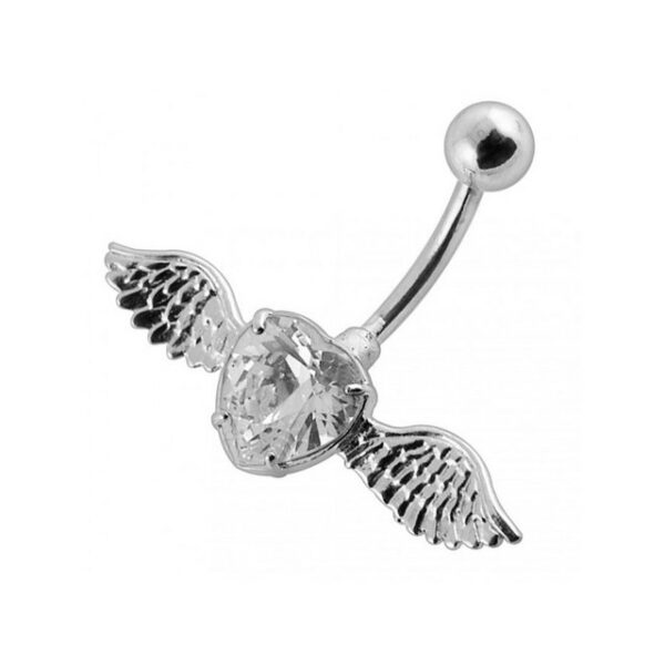 Vivance Bauchnabelpiercing Crystal Body Piercing "Flying Heart