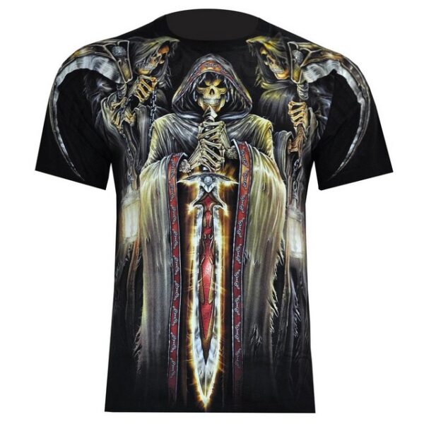 Wilai T-Shirt Rock Eagle T-Shirt Heavy Metal Biker Tattoo Rocker