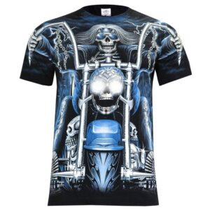 Wilai T-Shirt Rock Eagle T-Shirt Heavy Metal Biker Tattoo Rocker Gothic