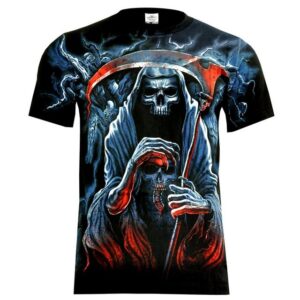 Wilai T-Shirt Rock Eagle T-Shirt Heavy Metal Biker Tattoo Rocker Gothic